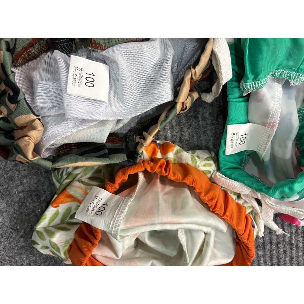 Toddler Boys Swim Trunks Shorts Lot 3 Pack Camo Fox Dinosaur 12-18M Swimwear - Picture 5 of 5